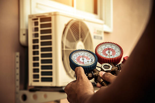 Professional Hvac technician working in Remington, VA